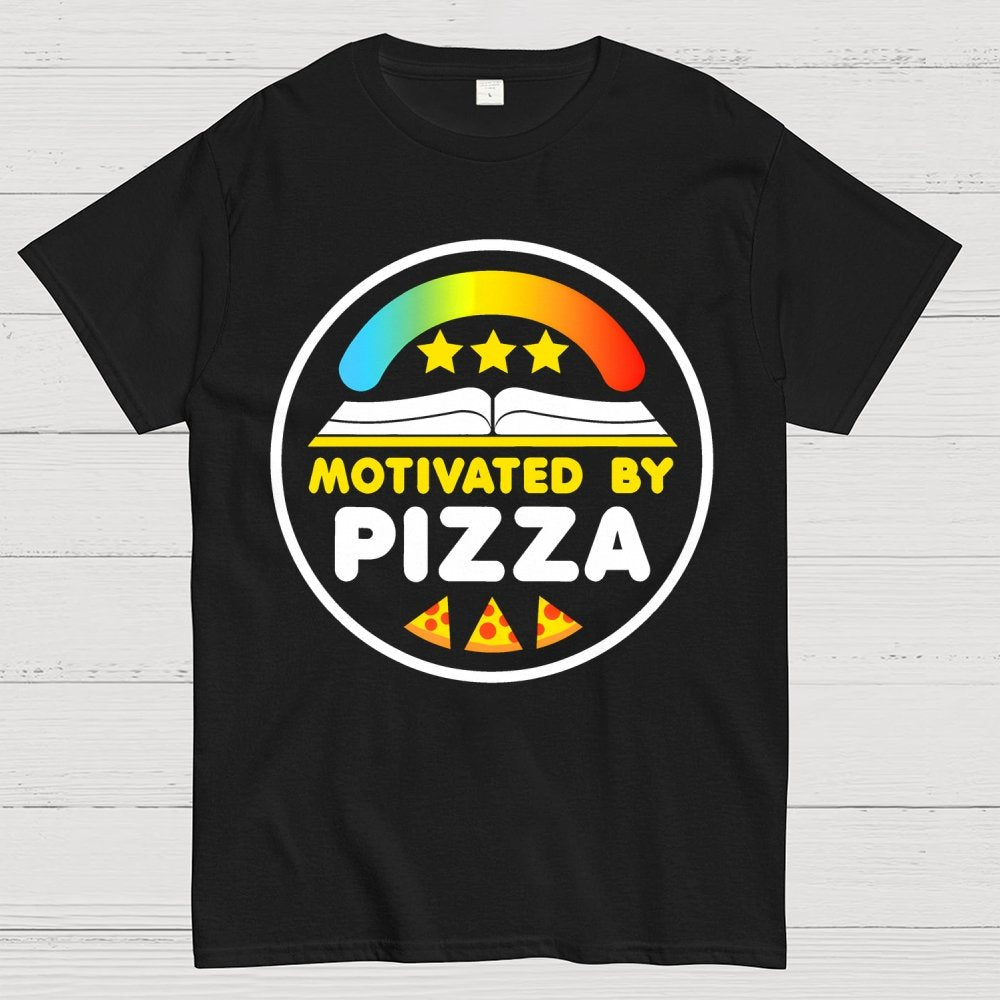 Motivated By Pizza Geek T-Shirt