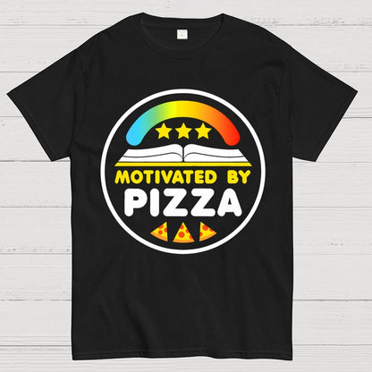 Motivated By Pizza Geek T-Shirt