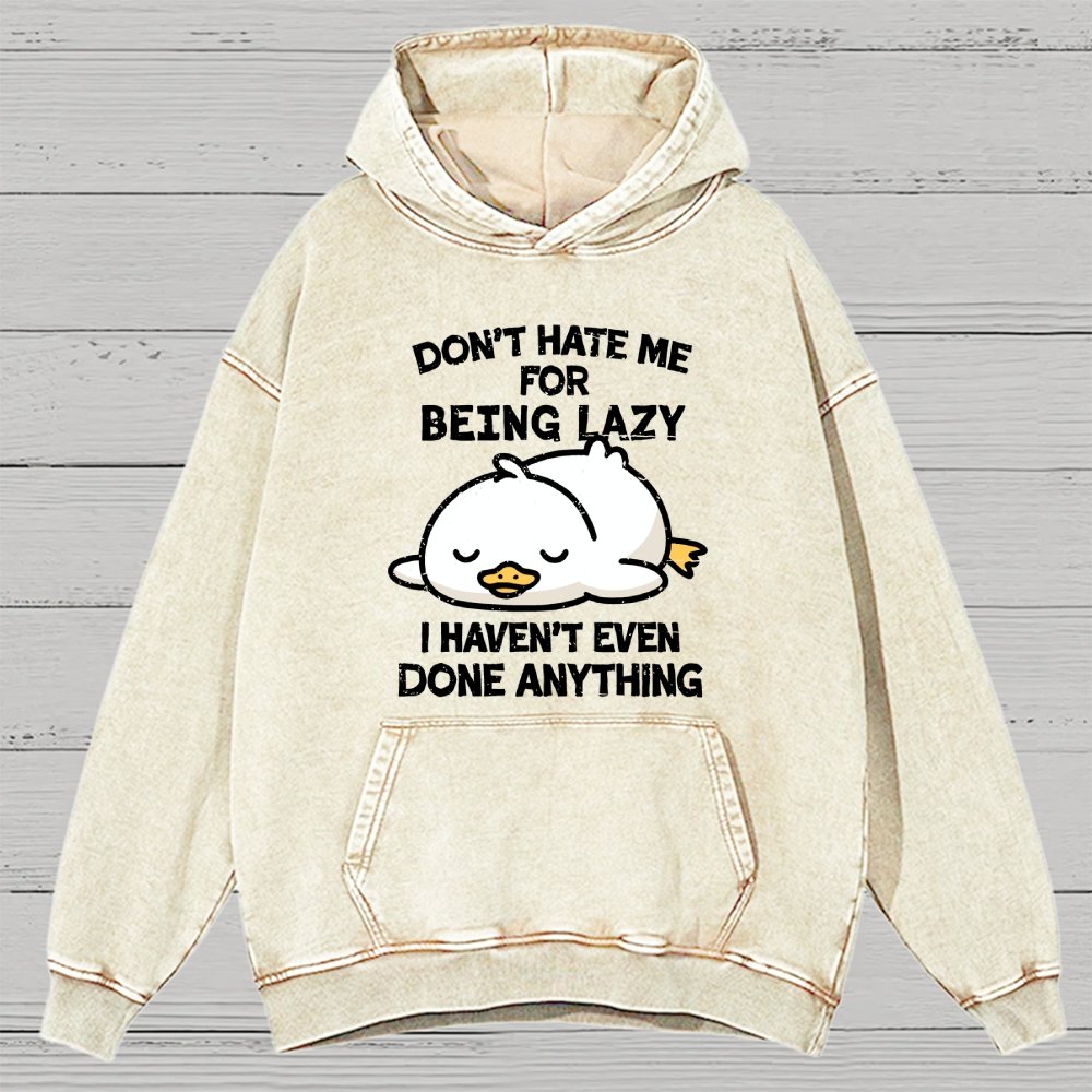 Duck Done Nothing Vintage Distressed Hoodie