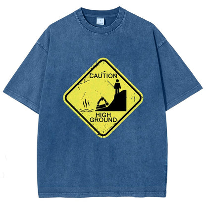 Top Spot Warning Vintage Distressed T-shirt