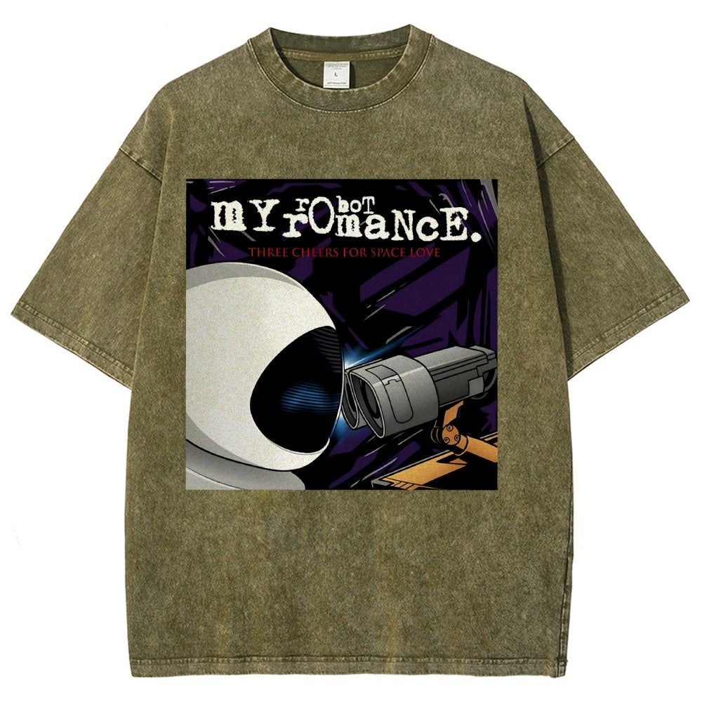 My Robot Romance Vintage Distressed T-shirt