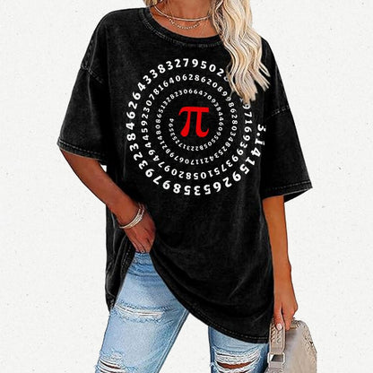 Pi Science Number Sequence Vintage Distressed T-shirt