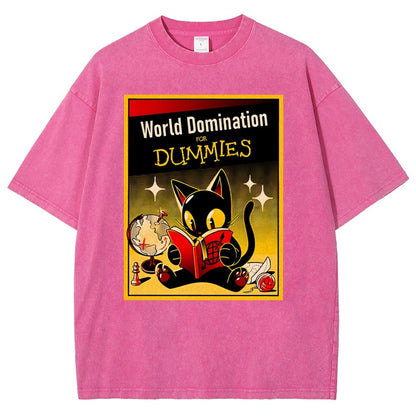 World Domination For Dummies Vintage Distressed T-shirt