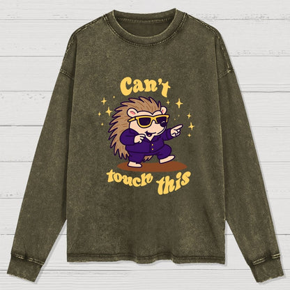 Can't touch this Washed Long Sleeve Tee