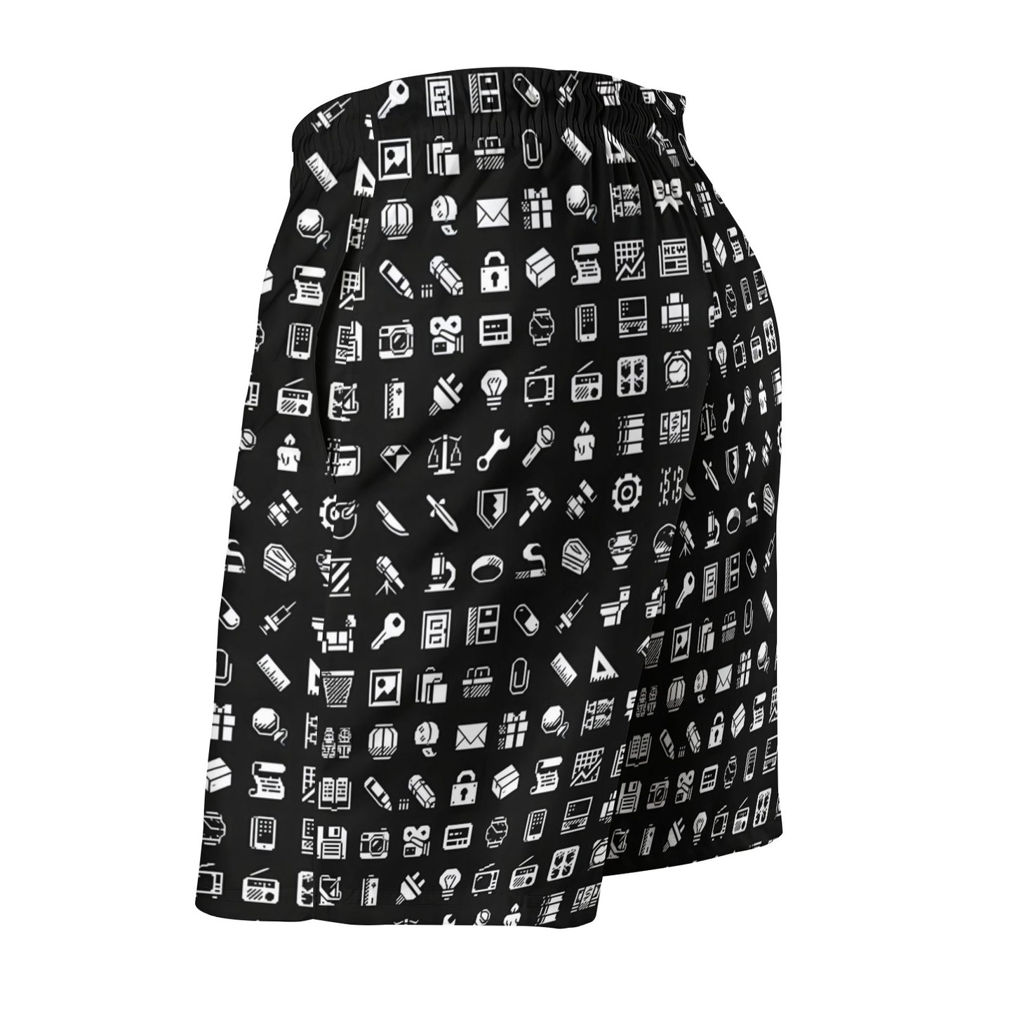 Interesting Retro Icons Geek Shorts
