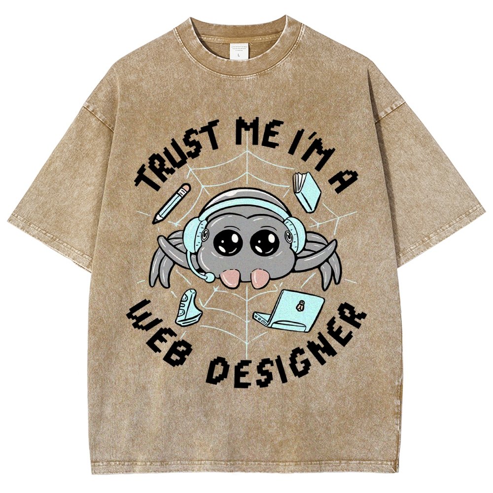 TRUST ME I'M A WEB DESIGNER Vintage Distressed T-shirt