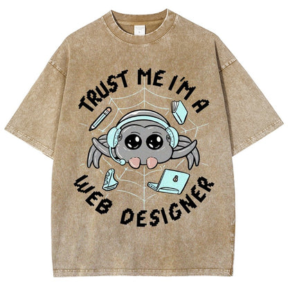 TRUST ME I'M A WEB DESIGNER Vintage Distressed T-shirt