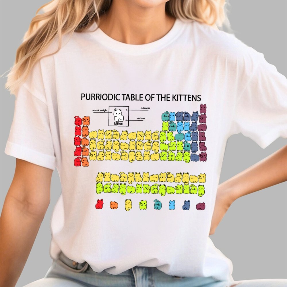 Purriodic Table of the Kittens Geek T-Shirt