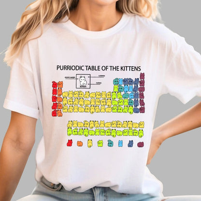 Purriodic Table of the Kittens Geek T-Shirt