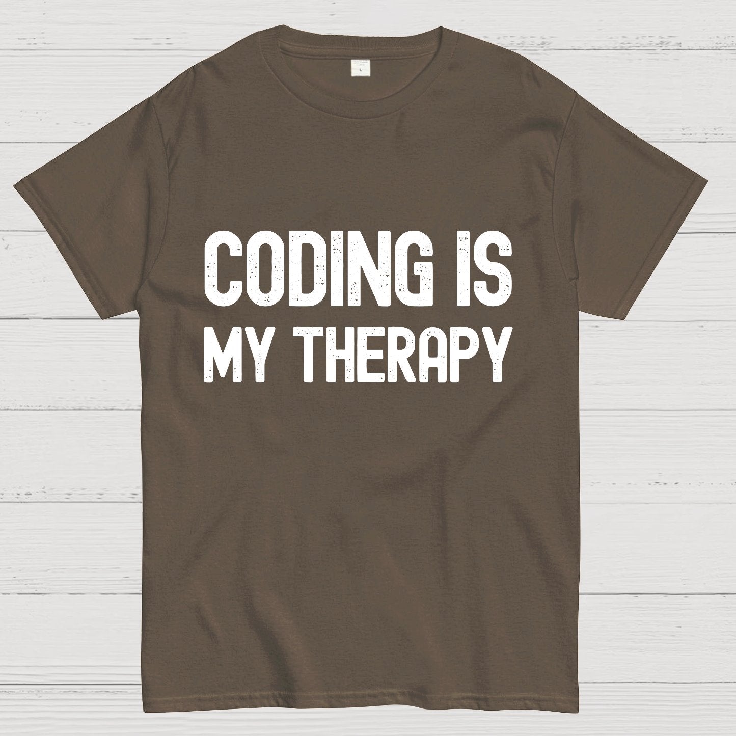 Coding Is My Therapy Geeky T-Shirt