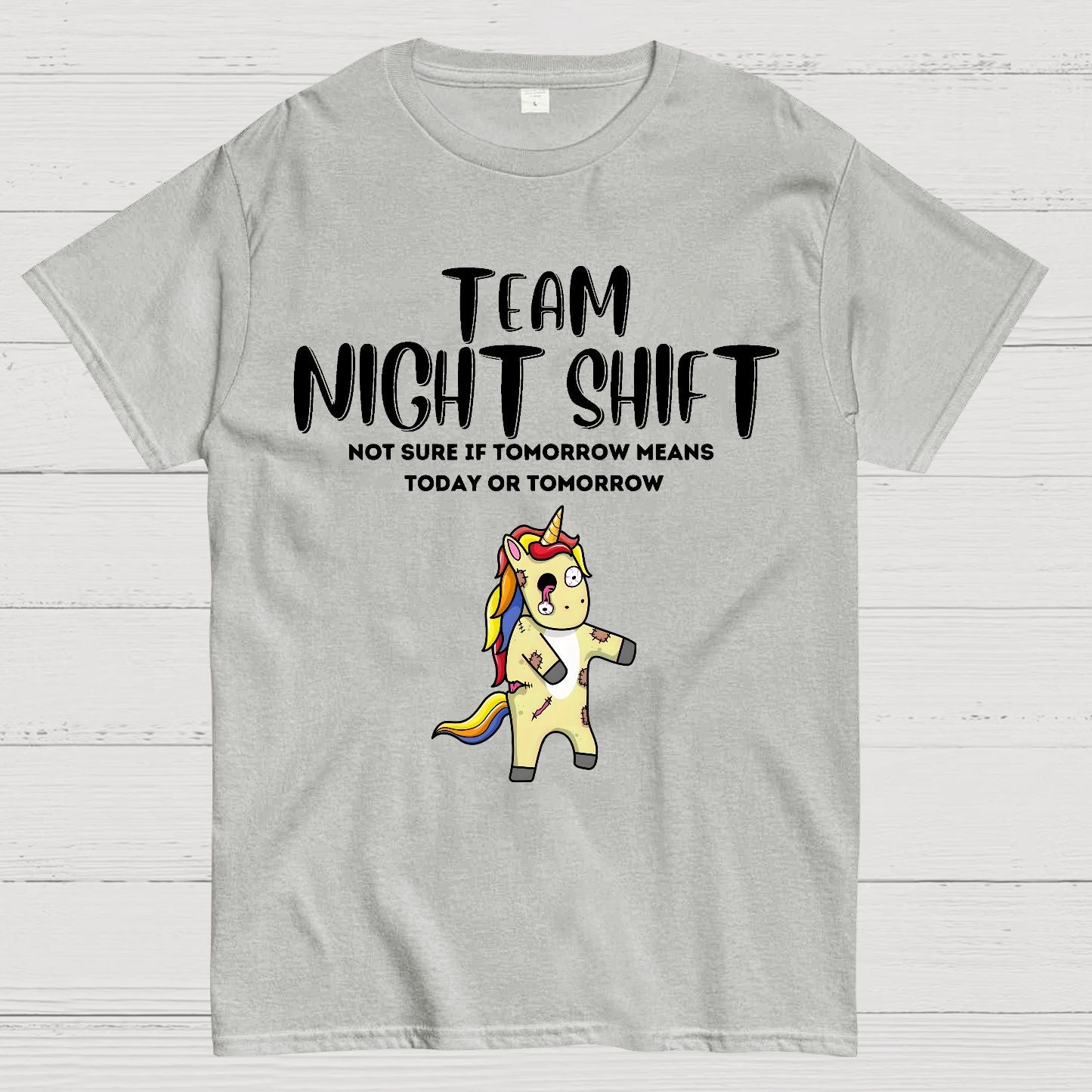 Night Shift Team - Zombie Unicorn! Geek T-Shirt