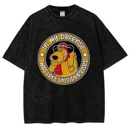 In My Defense I Was Left Unsupervised Vintage Distressed T-shirt