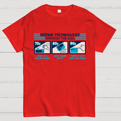 Repair Technology Through the Ages Geek T-Shirt