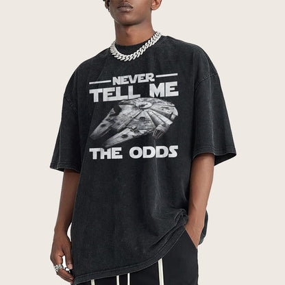 Never tell me the odds Vintage Distressed T-shirt