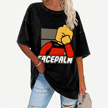 Facepalm Vintage Distressed T-shirt