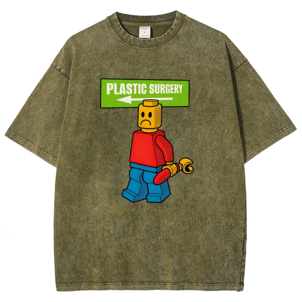 Plastic Surgery Vintage Distressed T-shirt