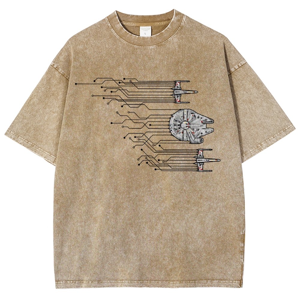 Microships – The Fastest Circuit in the Galaxy Vintage Distressed T-shirt