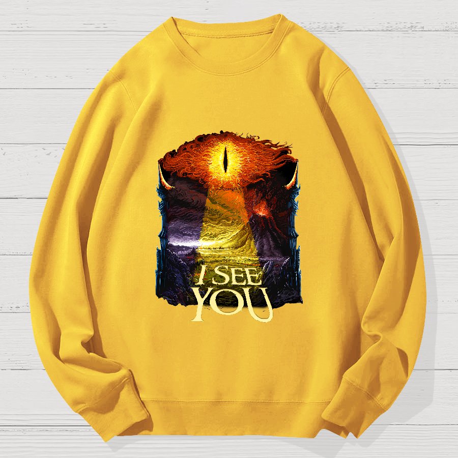 I See You Geek Cotton Sweatshirt