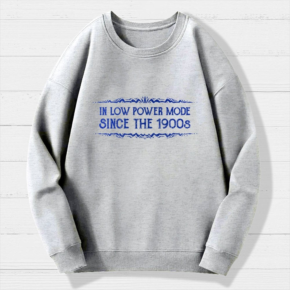 In Low Power Mode Since the 1900s Geek Cotton Sweatshirt