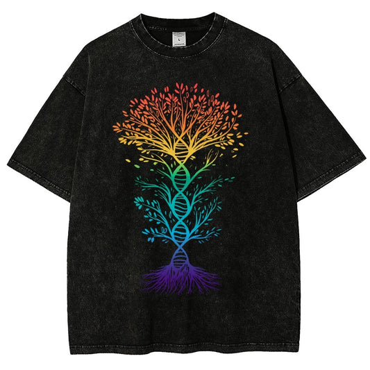 DNA Tree Of Life Science Vintage Distressed T-shirt