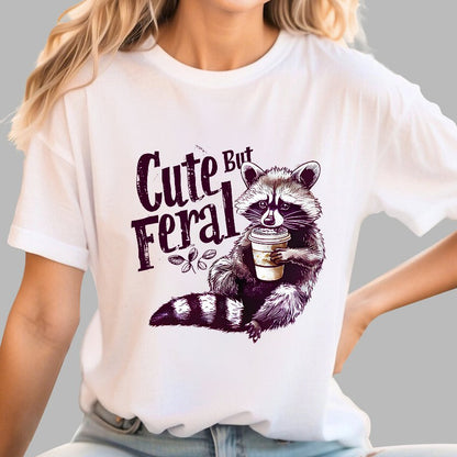 Cute But Feral Funny Geek T-Shirt