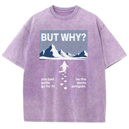 BUT WHY Vintage Distressed T-shirt