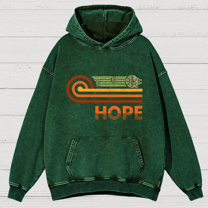 Retro Vintage Hope Vintage Distressed Hoodie