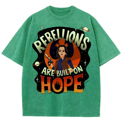 Rebellions Are Built on Hope Vintage Distressed T-shirt