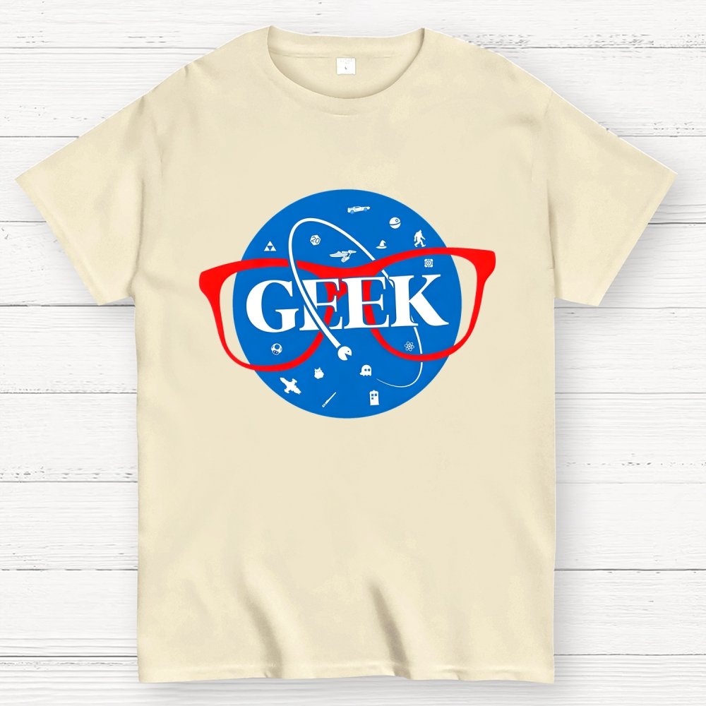 Nerdy Space Patch Geek T-Shirt