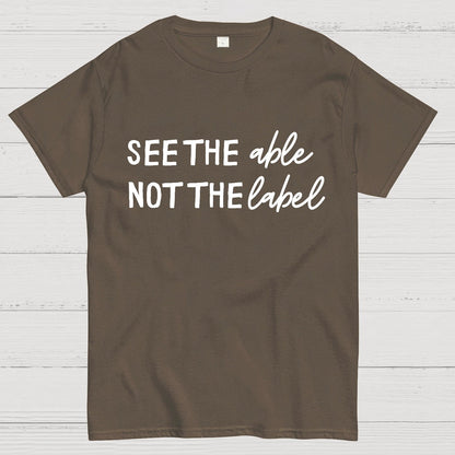 See the Able Not the Label Autism Geek T-Shirt