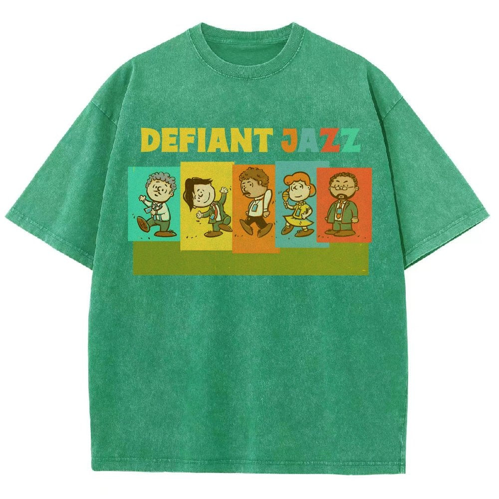 Defiant Jazz Vintage Distressed T-shirt