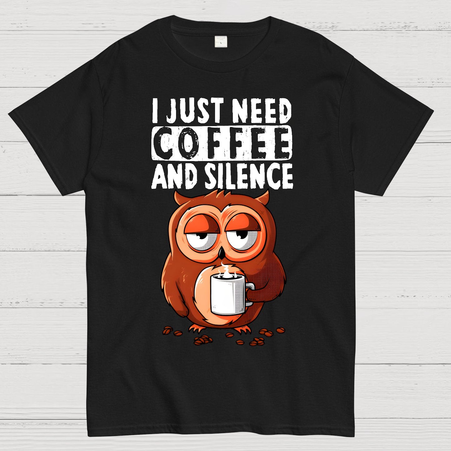 Coffee And Silence Geek T-Shirt