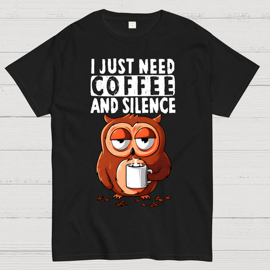 Coffee And Silence Geek T-Shirt