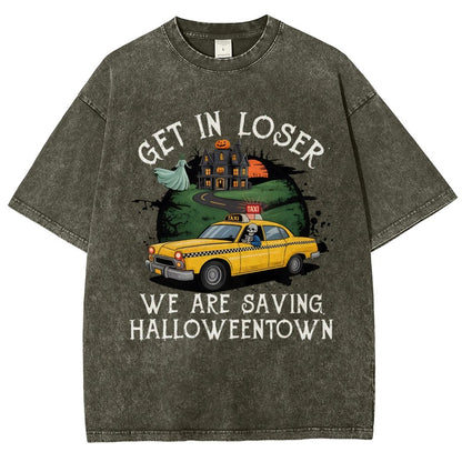 Get in Loser Halloween Vintage Distressed T-shirt