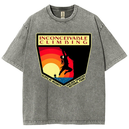 Inconceivable Climbing Vintage Distressed T-shirt