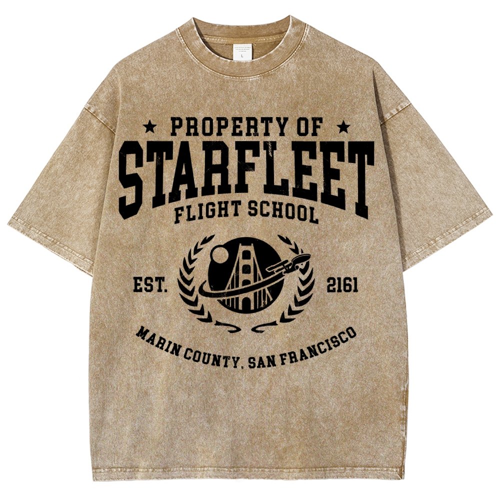 Academy Flight School Vintage Distressed T-shirt
