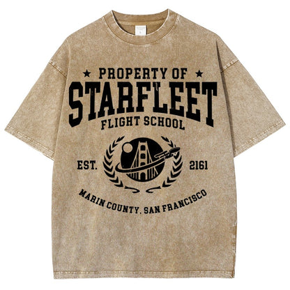 Academy Flight School Vintage Distressed T-shirt