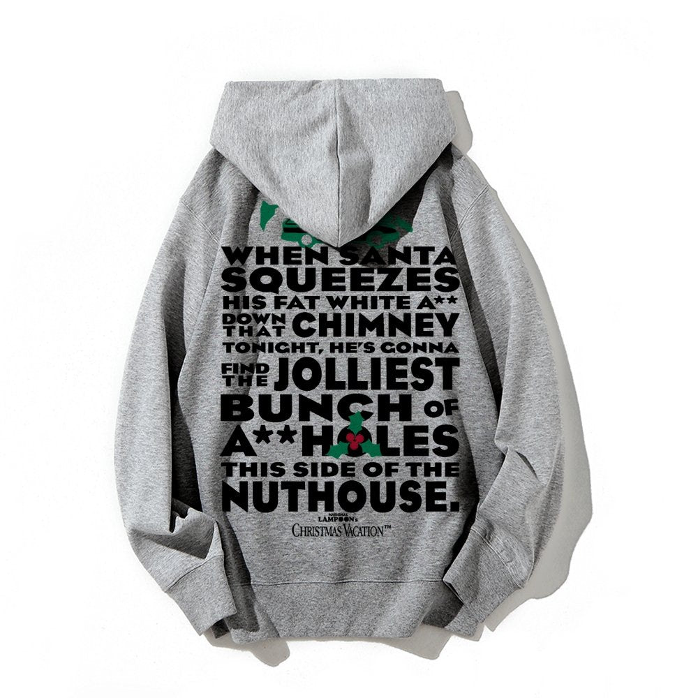Christmas Vacation: Jolliest Bunch Geek Printed Back Cotton Hoodie