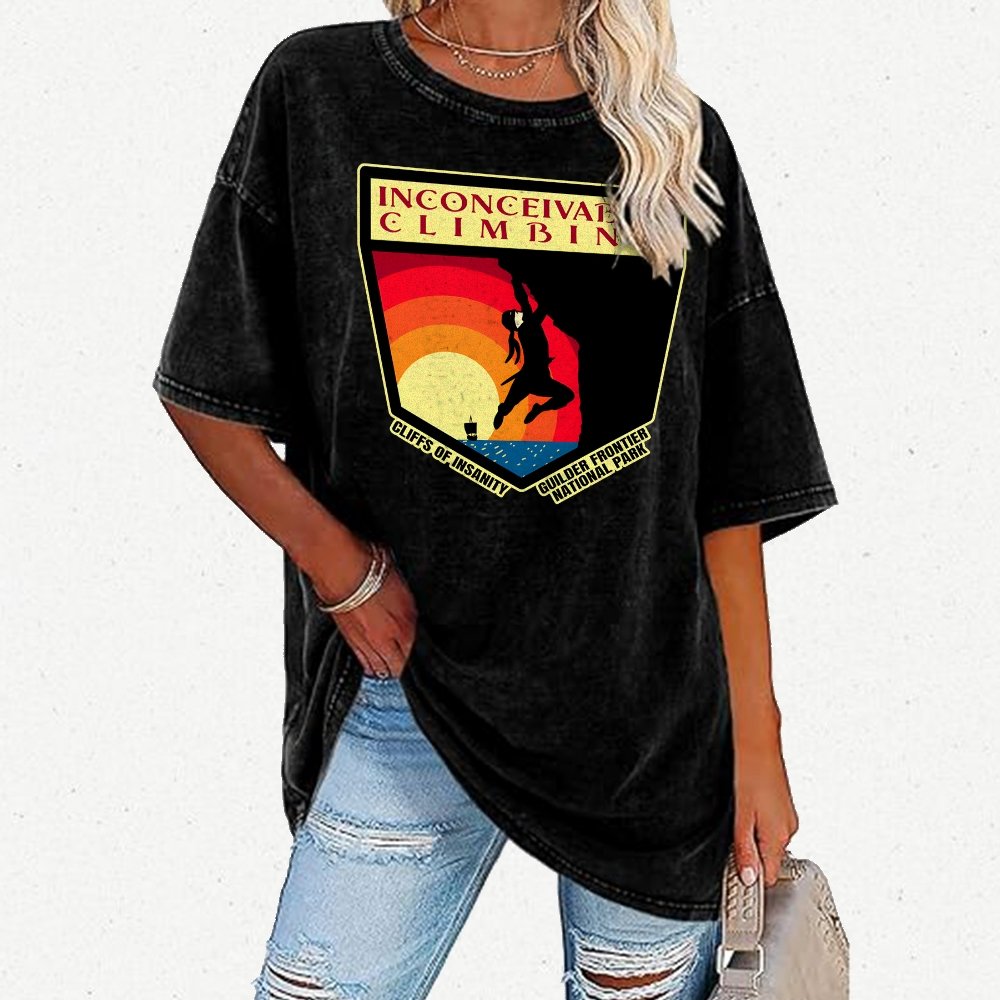Inconceivable Climbing Vintage Distressed T-shirt