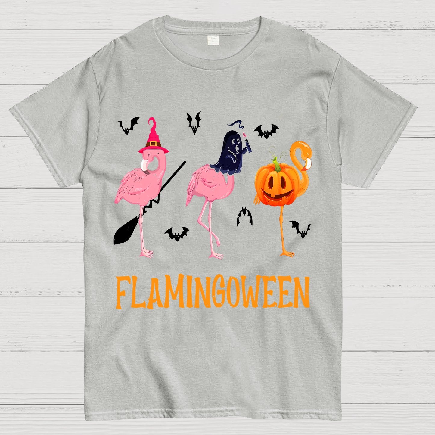 Halloween Flamingo Geek T-Shirt