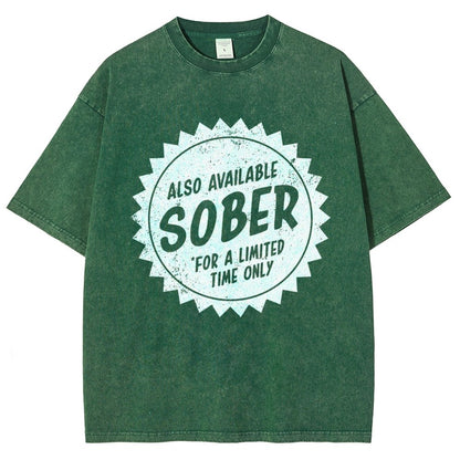 Also Available Sober Vintage Distressed T-shirt