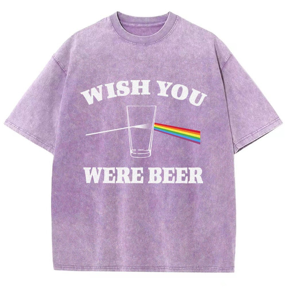 Wish You Were Beer Vintage Distressed T-shirt