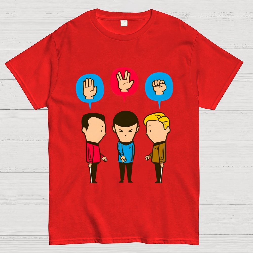 Paper – Scissors – Rock Unisex Geek T-Shirt