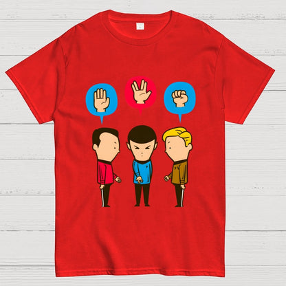 Paper – Scissors – Rock Unisex Geek T-Shirt