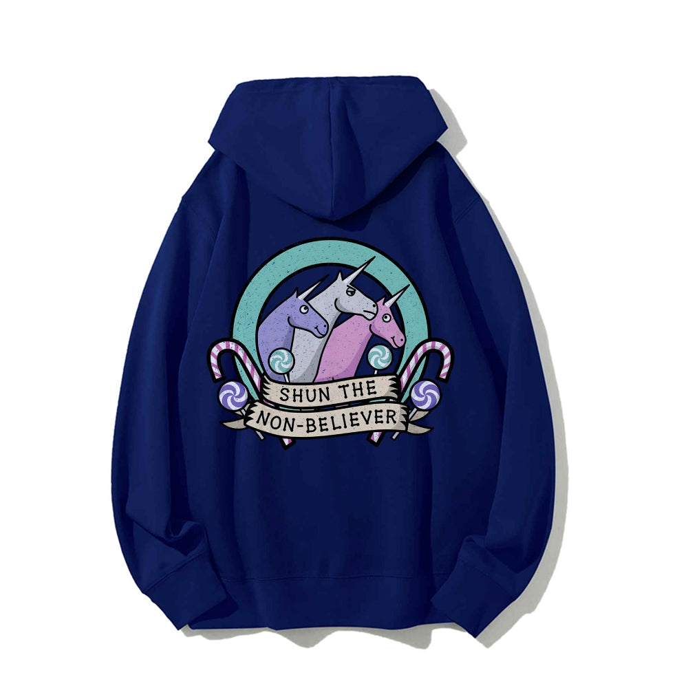 Shun The Non-Believer Printed Back Unisex Cotton Hoodie