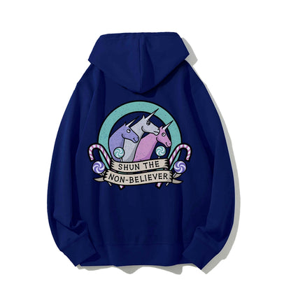 Shun The Non-Believer Printed Back Unisex Cotton Hoodie