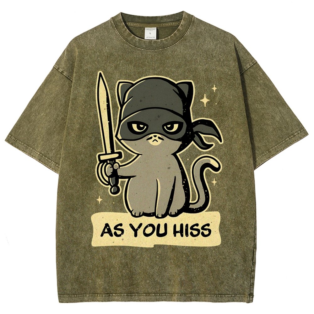 As You Hiss Vintage Distressed T-shirt