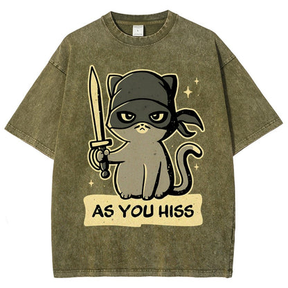As You Hiss Vintage Distressed T-shirt