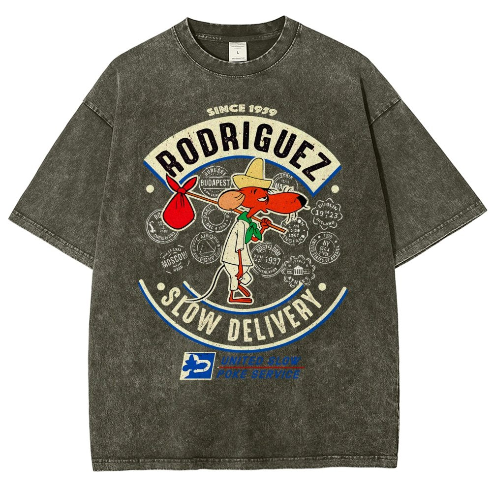 Slowpoke Delivery Service Vintage Distressed T-shirt