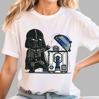 Galaxy Advanced Trash Can Geek T-Shirt